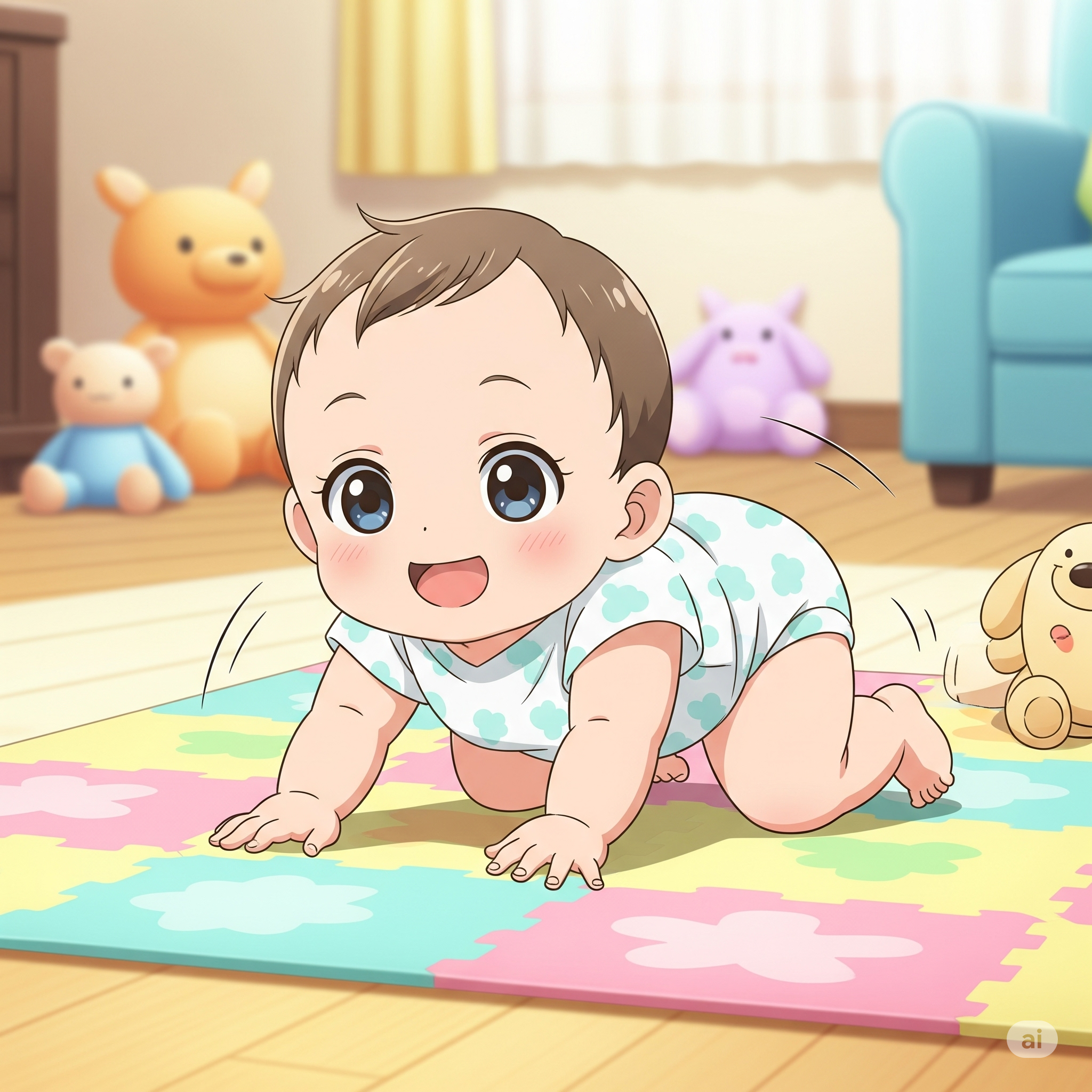 赤ちゃんハイハイ